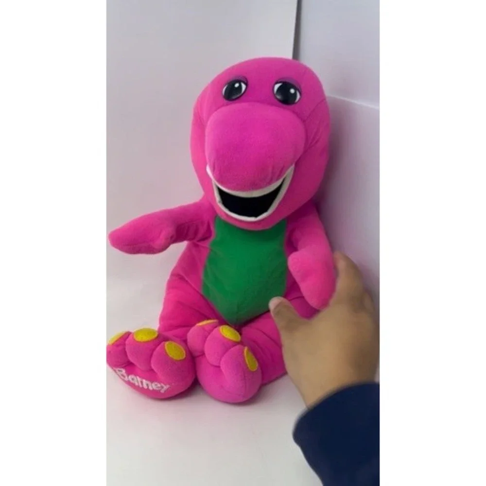 Vintage Barney the Dinosaur Playskool Purple Green Talking Toy 90s Retro